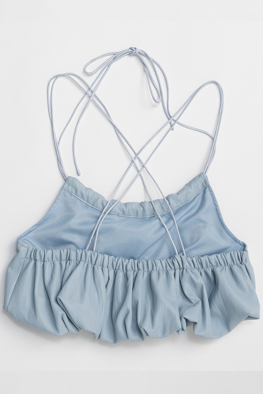 【メゾンスペシャル/MAISON SPECIAL】のGathered Balloon Vegan Leather Bustier/ギャザーバルーンフェイクレザービスチェ 人気、トレンドファッション・服の通販 founy(ファニー) 　ファッション　Fashion　レディースファッション　Fashion for Women　トップス・カットソー　Cut & Sew Tops　キャミソール&ノースリーブ　Camisoles & Sleeveless Tops　シャツ・ブラウス・オフィスカジュアル　Elegant Blouses & Button-Ups　ビスチェ　Bustiers & Corset Tops / Layered Bustier Style　春　Spring　ギャザー　Gathered, Ruffled　サテン　Satin, Glossy Fabric　ノースリーブ　Sleeveless, No-Sleeve　バルーン　Balloon, Balloon Silhouette　ビスチェ　Bustier, Corset Top　ラップ　Wrap, Wrap Design　S/S・春夏　SS, Spring/Summer, Warm Season　夏　Summer　エレガント 上品　Elegant　2026年　2026　other-3|ID: prp329100004818048 ipo3291000000035774137