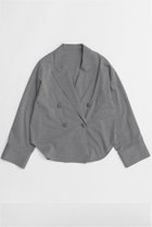 【メゾンスペシャル/MAISON SPECIAL】のJacket-Like Loose Shirt/ジャケットライクルーズシャツ 人気、トレンドファッション・服の通販 founy(ファニー) ファッション Fashion レディースファッション Fashion for Women アウター Coat / Outerwear Collection レディースジャケット・軽アウター Jackets トップス・カットソー Cut & Sew Tops 春 Spring ジャケット Jacket, Outerwear スリーブ Sleeve, Long Sleeve / Short Sleeve ロング Long, Long-Length S/S・春夏 SS, Spring/Summer, Warm Season 夏 Summer 2026年 2026 thumbnail GRY(グレー)|ID: prp329100004818049 ipo3291000000035002946
