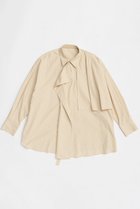 【メゾンスペシャル/MAISON SPECIAL】のAsymmetrical drape shirt/アシンメトリードレープシャツ YEL(イエロー)|ID: prp329100004818050 ipo3291000000035002955