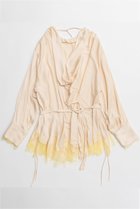 【メゾンスペシャル/MAISON SPECIAL】のLace combo drape shirt/レースコンビドレープシャツ YEL(イエロー)|ID: prp329100004818051 ipo3291000000035002965