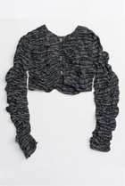 【メゾンスペシャル/MAISON SPECIAL】のRandom Charring Bolero/ランダムシャーリングボレロ 人気、トレンドファッション・服の通販 founy(ファニー) ファッション Fashion レディースファッション Fashion for Women アウター Coat / Outerwear Collection ボレロ・ショート丈ジャケット / ドレス羽織りに Boleros & Short Jackets トップス・カットソー Cut & Sew Tops キャミソール&ノースリーブ Camisoles & Sleeveless Tops シャツ・ブラウス・オフィスカジュアル Elegant Blouses & Button-Ups 春 Spring コンパクト Compact, Small Size 今季 This Season, Current Season シャーリング Shirring, Ruched ショート Short, Short Length ストライプ Stripe, Striped Pattern タフタ Taffeta, Structured Fabric チェック Check, Plaid, Tartan ノースリーブ Sleeveless, No-Sleeve ボレロ Bolero, Short Cardigan 羽織 Haori, Light Jacket ランダム Random, Irregular S/S・春夏 SS, Spring/Summer, Warm Season 夏 Summer 2026年 2026 thumbnail BLK(ブラック)|ID: prp329100004818052 ipo3291000000035002974