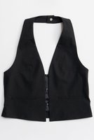 【メゾンスペシャル/MAISON SPECIAL】のSuiting Halter Neck Vest/スーチングホルターネックベスト 人気、トレンドファッション・服の通販 founy(ファニー) ファッション Fashion レディースファッション Fashion for Women アウター Coat / Outerwear Collection トップス・カットソー Cut & Sew Tops キャミソール&ノースリーブ Camisoles & Sleeveless Tops シャツ・ブラウス・オフィスカジュアル Elegant Blouses & Button-Ups ベスト&ジレ / 重ね着スタイル Vests & Gilets 2026年 2026 カッティング Cutting Detail シルバー Silver, Metallic Silver ストライプ Stripe, Striped Pattern ノースリーブ Sleeveless, No-Sleeve フロント Front, Front Design 夏 Summer 春 Spring S/S・春夏 SS, Spring/Summer, Warm Season |ID:prp329100004818053