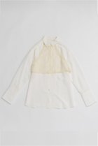 【メゾンスペシャル/MAISON SPECIAL】のSheer Bustier Combi Shorts/シアービスチェコンビシャツ WHT(ホワイト)|ID: prp329100004818054 ipo3291000000035774190