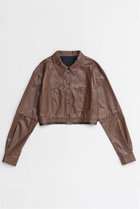 【メゾンスペシャル/MAISON SPECIAL】のShort Sleeve Shirt/ショートレザーシャツ BRN(ブラウン)|ID: prp329100004818056 ipo3291000000035003016