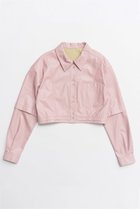 【メゾンスペシャル/MAISON SPECIAL】のShort Sleeve Shirt/ショートレザーシャツ PNK(ピンク)|ID: prp329100004818056 ipo3291000000035003017