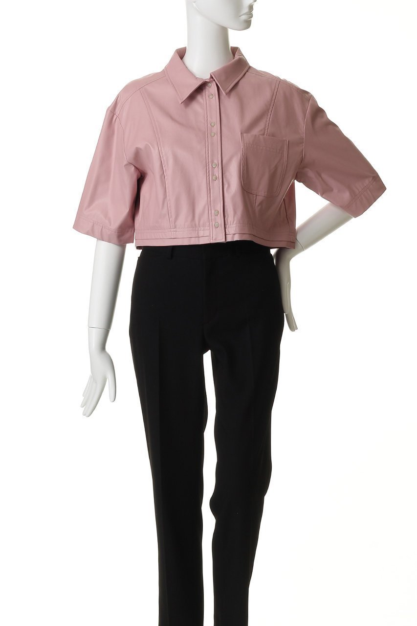【メゾンスペシャル/MAISON SPECIAL】のShort Sleeve Shirt/ショートレザーシャツ 人気、トレンドファッション・服の通販 founy(ファニー) ファッション Fashion レディースファッション Fashion for Women トップス・カットソー Cut & Sew Tops シャツ・ブラウス・オフィスカジュアル Elegant Blouses & Button-Ups 春 Spring クロップド Cropped, Short Length ショート Short, Short Length スリーブ Sleeve, Long Sleeve / Short Sleeve フェイクレザー Faux Leather, PU Leather ロング Long, Long-Length S/S・春夏 SS, Spring/Summer, Warm Season 夏 Summer 2026年 2026 other-6|ID: prp329100004818056 ipo3291000000036078162
