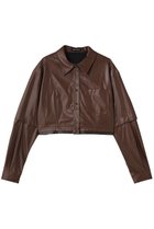 【メゾンスペシャル/MAISON SPECIAL】のShort Sleeve Shirt/ショートレザーシャツ BRN(ブラウン)|ID: prp329100004818056 ipo3291000000036908788