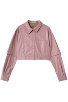 【メゾンスペシャル/MAISON SPECIAL】のShort Sleeve Shirt/ショートレザーシャツ PNK(ピンク)|ID: prp329100004818056 ipo3291000000036908789