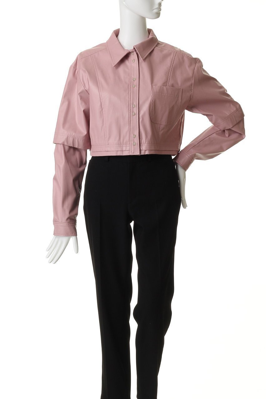 【メゾンスペシャル/MAISON SPECIAL】のShort Sleeve Shirt/ショートレザーシャツ 人気、トレンドファッション・服の通販 founy(ファニー) ファッション Fashion レディースファッション Fashion for Women トップス・カットソー Cut & Sew Tops シャツ・ブラウス・オフィスカジュアル Elegant Blouses & Button-Ups クロップド Cropped, Short Length ショート Short, Short Length スリーブ Sleeve, Long Sleeve / Short Sleeve フェイクレザー Faux Leather, PU Leather ロング Long, Long-Length other-2|ID: prp329100004818056 ipo3291000000036908790