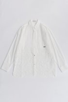 【メゾンスペシャル/MAISON SPECIAL】のHem Embroidery Neck Tie Shirt/ヘムエンブロイダリーネクタイシャツ WHT(ホワイト)|ID: prp329100004818058 ipo3291000000035003033