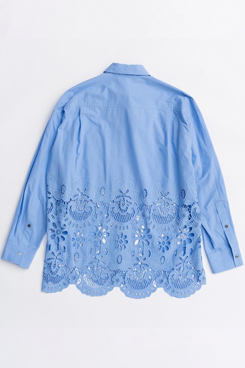 【メゾンスペシャル/MAISON SPECIAL】のHem Embroidery Neck Tie Shirt/ヘムエンブロイダリーネクタイシャツ 人気、トレンドファッション・服の通販 founy(ファニー) 　ファッション　Fashion　レディースファッション　Fashion for Women　トップス・カットソー　Cut & Sew Tops　シャツ・ブラウス・オフィスカジュアル　Elegant Blouses & Button-Ups　春　Spring　クラシカル　Classical, Vintage-Inspired　クラシック　Classic, Timeless Style　シンプル　Simple, Minimal　ジャケット　Jacket, Outerwear　スラックス　Slacks, Dress Pants　スリーブ　Sleeve, Long Sleeve / Short Sleeve　デニム　Denim, Jeans Material　ヘムライン　Hemline, Bottom Cut　ロング　Long, Long-Length　S/S・春夏　SS, Spring/Summer, Warm Season　おすすめ　Recommended / Our Picks　夏　Summer　2026年　2026　other-4|ID: prp329100004818058 ipo3291000000035003037