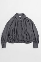 【メゾンスペシャル/MAISON SPECIAL】のBalloon Zip Shirt/バルーンジップシャツ 人気、トレンドファッション・服の通販 founy(ファニー) ファッション Fashion レディースファッション Fashion for Women トップス・カットソー Cut & Sew Tops シャツ・ブラウス・オフィスカジュアル Elegant Blouses & Button-Ups 春 Spring キュプラ Cupro, Eco Fabric コンパクト Compact, Small Size ジップ Zip, Zipper スリーブ Sleeve, Long Sleeve / Short Sleeve とろみ Fluid, Flowy Fabric バルーン Balloon, Balloon Silhouette ファブリック Fabric, Textile 羽織 Haori, Light Jacket ロング Long, Long-Length S/S・春夏 SS, Spring/Summer, Warm Season 夏 Summer 2026年 2026 thumbnail GRY(グレー)|ID: prp329100004818059 ipo3291000000035003043