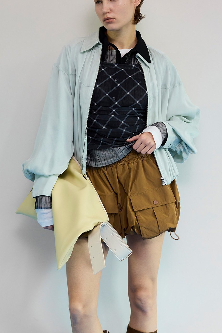 【メゾンスペシャル/MAISON SPECIAL】のBalloon Zip Shirt/バルーンジップシャツ 人気、トレンドファッション・服の通販 founy(ファニー) 　ファッション　Fashion　レディースファッション　Fashion for Women　トップス・カットソー　Cut & Sew Tops　シャツ・ブラウス・オフィスカジュアル　Elegant Blouses & Button-Ups　キュプラ　Cupro, Eco Fabric　コンパクト　Compact, Small Size　ジップ　Zip, Zipper　スリーブ　Sleeve, Long Sleeve / Short Sleeve　とろみ　Fluid, Flowy Fabric　バルーン　Balloon, Balloon Silhouette　ファブリック　Fabric, Textile　羽織　Haori, Light Jacket　ロング　Long, Long-Length　other-7|ID: prp329100004818059 ipo3291000000036078174