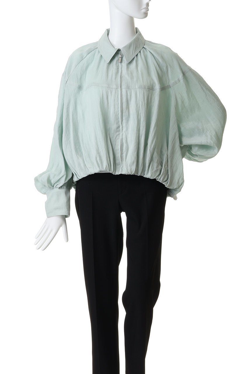 【メゾンスペシャル/MAISON SPECIAL】のBalloon Zip Shirt/バルーンジップシャツ 人気、トレンドファッション・服の通販 founy(ファニー) 　ファッション　Fashion　レディースファッション　Fashion for Women　トップス・カットソー　Cut & Sew Tops　シャツ・ブラウス・オフィスカジュアル　Elegant Blouses & Button-Ups　キュプラ　Cupro, Eco Fabric　コンパクト　Compact, Small Size　ジップ　Zip, Zipper　スリーブ　Sleeve, Long Sleeve / Short Sleeve　とろみ　Fluid, Flowy Fabric　バルーン　Balloon, Balloon Silhouette　ファブリック　Fabric, Textile　羽織　Haori, Light Jacket　ロング　Long, Long-Length　other-2|ID: prp329100004818059 ipo3291000000036623088