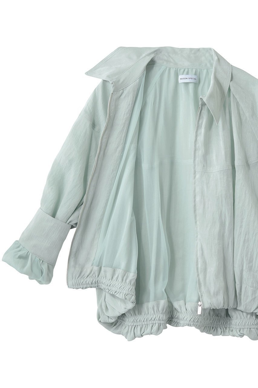 【メゾンスペシャル/MAISON SPECIAL】のBalloon Zip Shirt/バルーンジップシャツ 人気、トレンドファッション・服の通販 founy(ファニー) 　ファッション　Fashion　レディースファッション　Fashion for Women　トップス・カットソー　Cut & Sew Tops　シャツ・ブラウス・オフィスカジュアル　Elegant Blouses & Button-Ups　キュプラ　Cupro, Eco Fabric　コンパクト　Compact, Small Size　ジップ　Zip, Zipper　スリーブ　Sleeve, Long Sleeve / Short Sleeve　とろみ　Fluid, Flowy Fabric　バルーン　Balloon, Balloon Silhouette　ファブリック　Fabric, Textile　羽織　Haori, Light Jacket　ロング　Long, Long-Length　other-6|ID: prp329100004818059 ipo3291000000036623096
