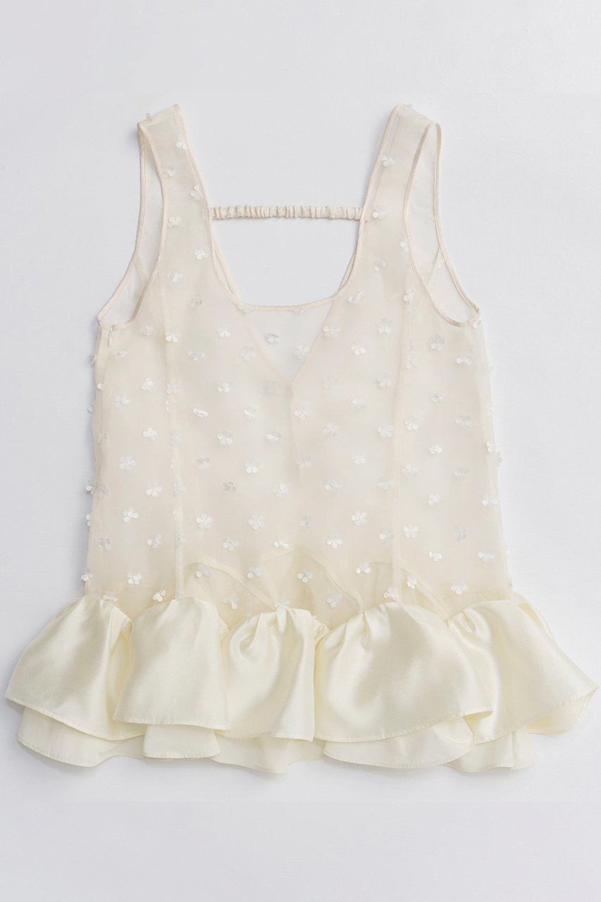 【メゾンスペシャル/MAISON SPECIAL】のLily Hem Tunic/リリーヘムチュニック インテリア・キッズ・メンズ・レディースファッション・服の通販 founy(ファニー) 　ファッション　Fashion　レディースファッション　Fashion for Women　ワンピース　Dresses　チュニック　Tunic Tops & Dresses　インナー　Innerwear　オーガンジー　Organza Fabric　春　Spring　タフタ　Taffeta, Structured Fabric　ダブル　Double, Double-Breasted　チュニック　Tunic, Long Top　チュール　Tulip, Tulip Motif　パターン　Pattern, Design Print　モチーフ　Motif, Design Theme　S/S・春夏　SS, Spring/Summer, Warm Season　夏　Summer　2026年　2026　WHT(ホワイト)|ID: prp329100004818062 ipo3291000000035003077