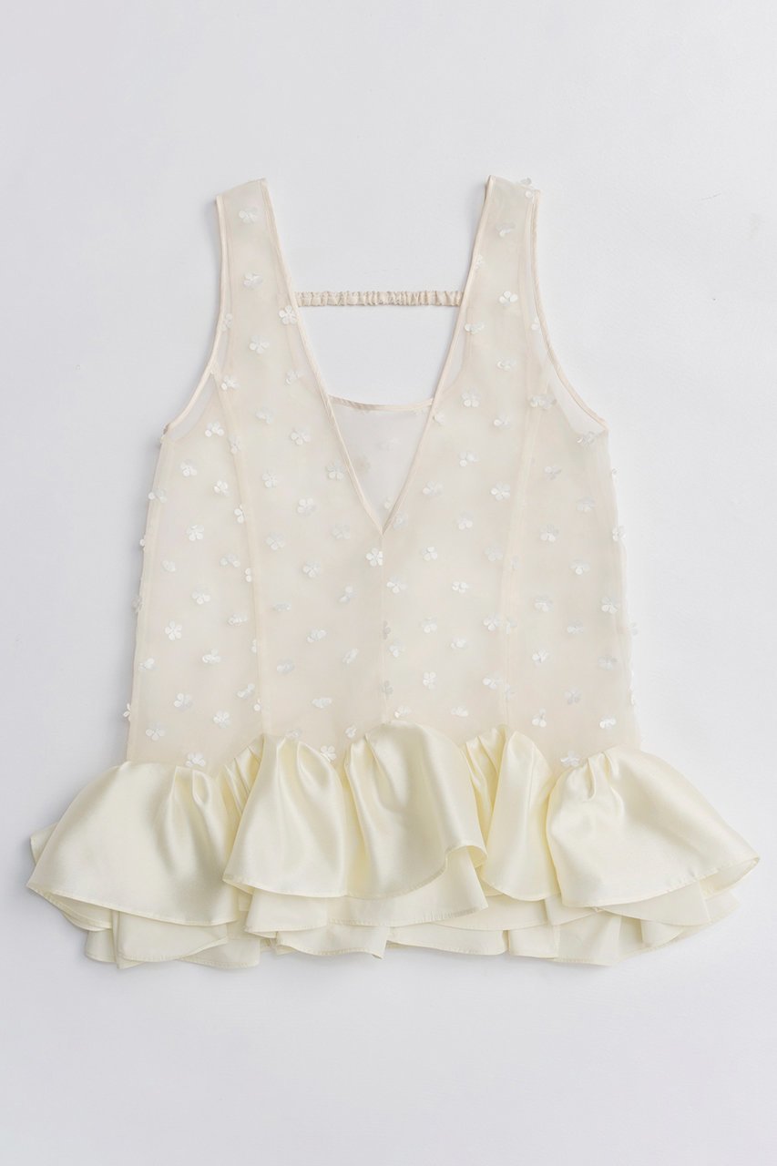 【メゾンスペシャル/MAISON SPECIAL】のLily Hem Tunic/リリーヘムチュニック 人気、トレンドファッション・服の通販 founy(ファニー) 　ファッション　Fashion　レディースファッション　Fashion for Women　ワンピース　Dresses　チュニック　Tunic Tops & Dresses　インナー　Innerwear　オーガンジー　Organza Fabric　春　Spring　タフタ　Taffeta, Structured Fabric　ダブル　Double, Double-Breasted　チュニック　Tunic, Long Top　チュール　Tulip, Tulip Motif　パターン　Pattern, Design Print　モチーフ　Motif, Design Theme　S/S・春夏　SS, Spring/Summer, Warm Season　夏　Summer　2026年　2026　other-4|ID: prp329100004818062 ipo3291000000035003080