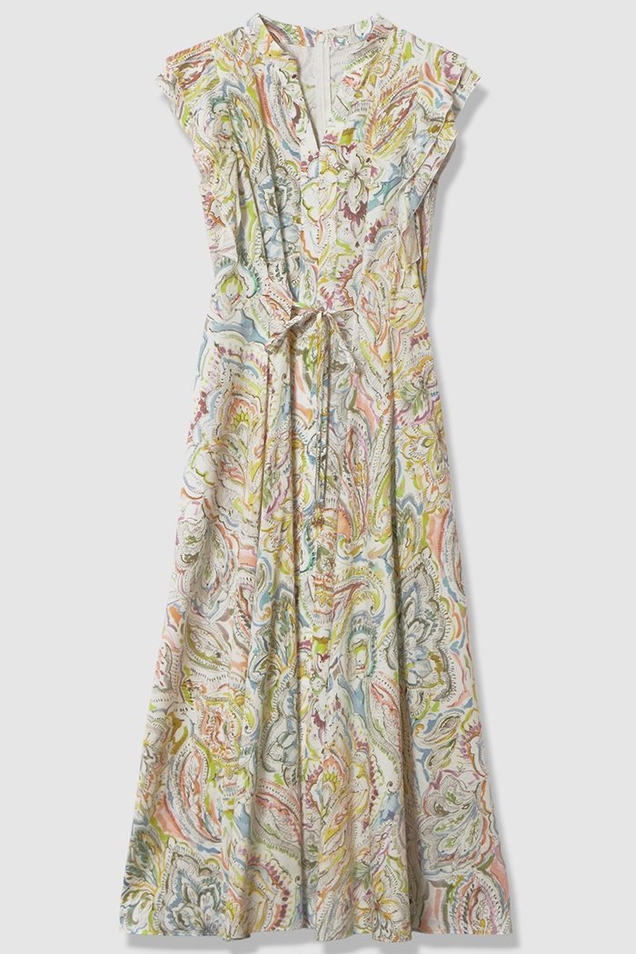 【アナイ/ANAYI】のペイントペイズリープリントフレア ワンピース インテリア・キッズ・メンズ・レディースファッション・服の通販 founy(ファニー) https://founy.com/ ファッション Fashion レディースファッション Fashion for Women ワンピース Dresses チュニック Tunic Tops & Dresses 2026年 2026 チャーム Charm, Pendant チュニック Tunic, Long Top フィット Fit, Slim Fit フレア Flare, Flared プリント Print, Printed Pattern ペイズリー Paisley, Ethnic Pattern メタル Metal, Metal Parts リボン Ribbon, Bow ロング Long, Long-Length 夏 Summer 春 Spring S/S・春夏 SS, Spring/Summer, Warm Season |ID: prp329100004818064 ipo3291000000036005687