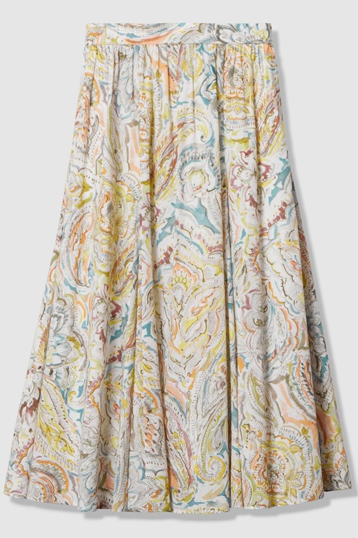 【アナイ/ANAYI】のペイントペイズリープリントフレア スカート インテリア・キッズ・メンズ・レディースファッション・服の通販 founy(ファニー) https://founy.com/ ファッション Fashion レディースファッション Fashion for Women スカート Skirts Aライン・フレアスカート A-Line & Flared Skirts ロングスカート Long Skirts / Maxi & Midi Skirts 2026年 2026 フレア Flare, Flared プリント Print, Printed Pattern ペイズリー Paisley, Ethnic Pattern ロング Long, Long-Length 夏 Summer 春 Spring S/S・春夏 SS, Spring/Summer, Warm Season |ID: prp329100004818065 ipo3291000000035003096