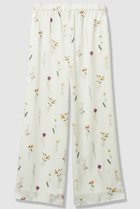 【アナイ/ANAYI】の【セットアップ対象商品】ボタニカルサテンプリントイージーパンツ ホワイト|ID: prp329100004818069 ipo3291000000035003125