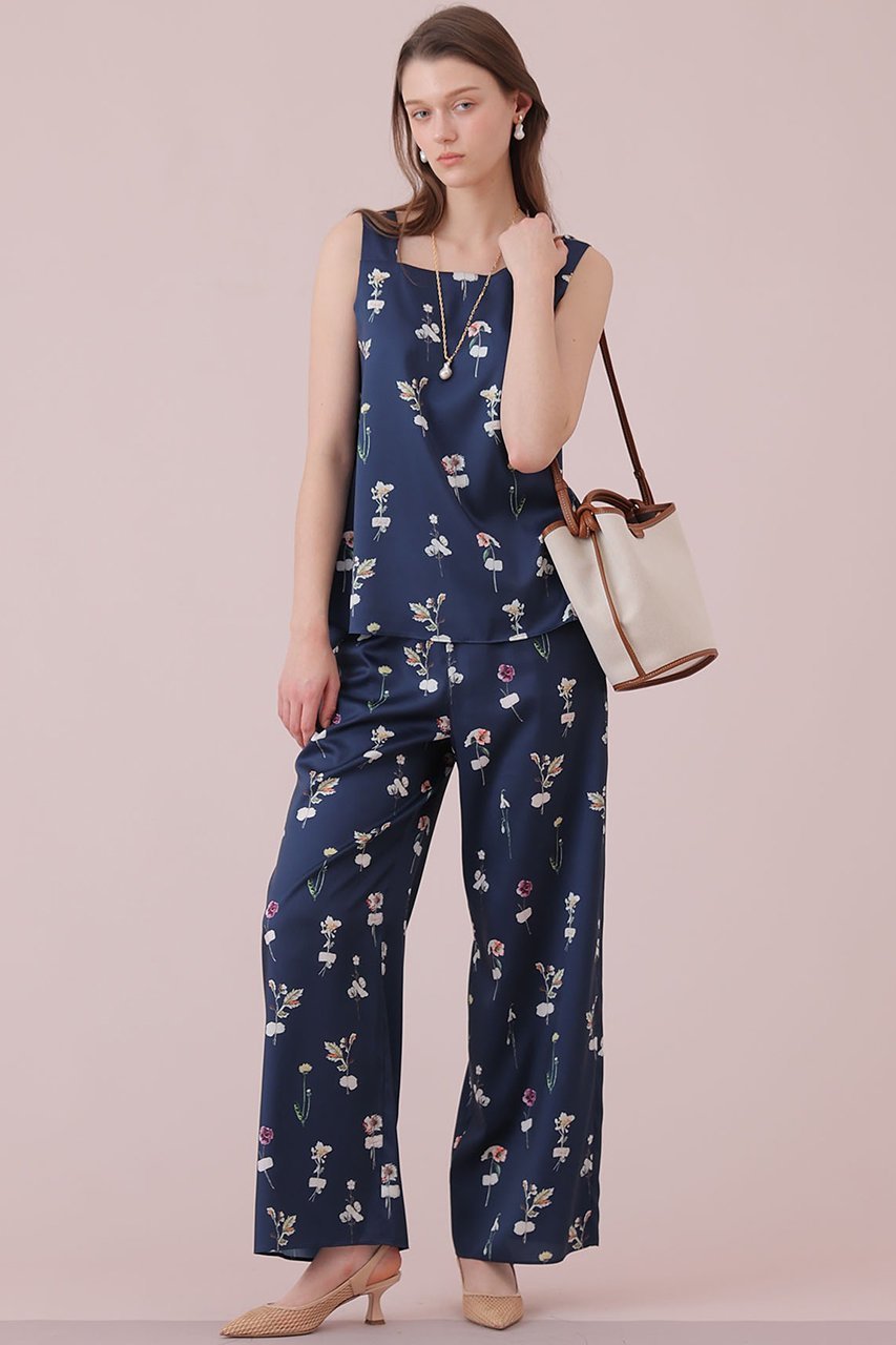 【アナイ/ANAYI】の【セットアップ対象商品】ボタニカルサテンプリントイージーパンツ 人気、トレンドファッション・服の通販 founy(ファニー) ファッション Fashion レディースファッション Fashion for Women セットアップ Matching Sets レディースパンツ・ボトムス Pants & Trousers / Bottoms パンツ Pants & Trousers 2026年 2026 おすすめ Recommended / Our Picks スクエア Square, Square Shape セットアップ Set-Up, Coordinated Outfit ボタニカル Botanical, Floral Pattern モチーフ Motif, Design Theme ワイド Wide, Wide Fit エレガント 上品 Elegant 再入荷 Restock / Back in Stock 夏 Summer 春 Spring S/S・春夏 SS, Spring/Summer, Warm Season other-6|ID: prp329100004818069 ipo3291000000035889483