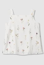 【アナイ/ANAYI】の【セットアップ対象商品】ボタニカルサテンプリントスクエア ブラウス ホワイト|ID:prp329100004818070