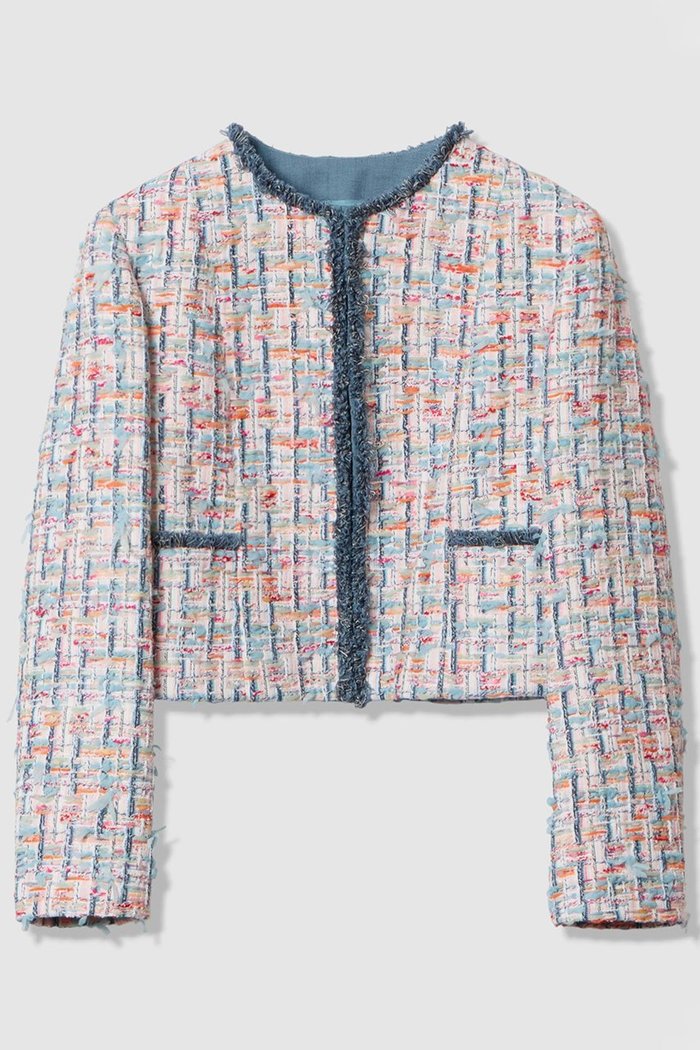 【アナイ/ANAYI】の【セットアップ対象商品】カラーミックスツイードノーカラー ジャケット インテリア・キッズ・メンズ・レディースファッション・服の通販 founy(ファニー) https://founy.com/ ファッション Fashion レディースファッション Fashion for Women アウター Coat / Outerwear Collection レディースジャケット・軽アウター Jackets ノーカラージャケット / シンプル上品コーデ Collarless Jackets 2026年 2026 ジャケット Jacket, Outerwear セットアップ Set-Up, Coordinated Outfit ツイード Twill, Twill Weave デニム Denim, Jeans Material フランス France, French ポケット Pocket, Pocket Detail モダン Modern, Contemporary 夏 Summer 春 Spring S/S・春夏 SS, Spring/Summer, Warm Season |ID: prp329100004818071 ipo3291000000035003144