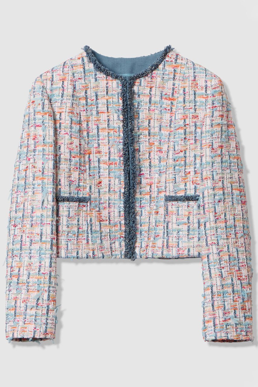 【アナイ/ANAYI】の【セットアップ対象商品】カラーミックスツイードノーカラー ジャケット インテリア・キッズ・メンズ・レディースファッション・服の通販 founy(ファニー) 　ファッション　Fashion　レディースファッション　Fashion for Women　アウター　Coat / Outerwear Collection　レディースジャケット・軽アウター　Jackets　ノーカラージャケット / シンプル上品コーデ　Collarless Jackets　2026年　2026　ジャケット　Jacket, Outerwear　セットアップ　Set-Up, Coordinated Outfit　ツイード　Twill, Twill Weave　デニム　Denim, Jeans Material　フランス　France, French　ポケット　Pocket, Pocket Detail　モダン　Modern, Contemporary　夏　Summer　春　Spring　S/S・春夏　SS, Spring/Summer, Warm Season　マルチカラー|ID: prp329100004818071 ipo3291000000035670625