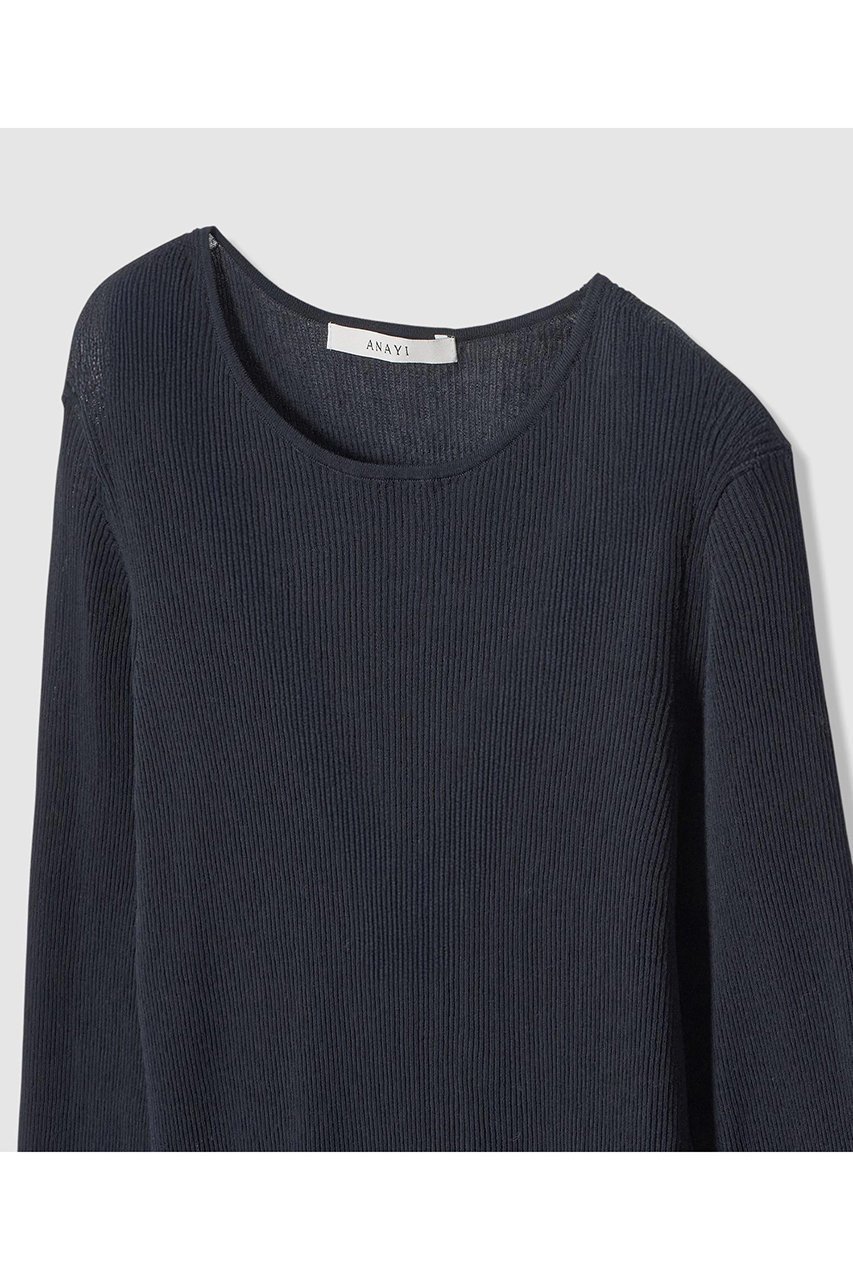 【アナイ/ANAYI】のシアーコットンナイロンクルー プルオーバー 人気、トレンドファッション・服の通販 founy(ファニー) 　ファッション　Fashion　レディースファッション　Fashion for Women　トップス・カットソー　Cut & Sew Tops　ニット　Knit Tops & Sweaters　カジュアルプルオーバー・ニットトップス　Pullovers & Knit Tops / Casual Pullovers　2026年　2026　インナー　Innerwear　シアー　Sheer, See-Through　ジャケット　Jacket, Outerwear　トレンド　Trend, Trending Now　フィット　Fit, Slim Fit　エレガント 上品　Elegant　夏　Summer　春　Spring　S/S・春夏　SS, Spring/Summer, Warm Season　other-3|ID: prp329100004818072 ipo3291000000035003157