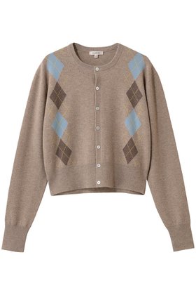 【ブラミンク/BLAMINK】 アーガイルクルーネックカーディガン人気、トレンドファッション・服の通販 founy(ファニー) ファッション Fashion レディースファッション Fashion for Women トップス・カットソー Cut & Sew Tops ニット Knit Tops & Sweaters カーディガン・羽織り Layered Style Cardigans 2026年 2026 カーディガン Cardigan, Knitwear クラシカル Classical, Vintage-Inspired トレンド Trend, Trending Now ボトム Bottoms, Lower Wear エレガント 上品 Elegant 夏 Summer 春 Spring S/S・春夏 SS, Spring/Summer, Warm Season |ID:prp329100004818080