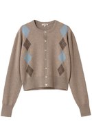 【ブラミンク/BLAMINK】のアーガイルクルーネックカーディガン 人気、トレンドファッション・服の通販 founy(ファニー) ファッション Fashion レディースファッション Fashion for Women トップス・カットソー Cut & Sew Tops ニット Knit Tops & Sweaters カーディガン・羽織り Layered Style Cardigans 2026年 2026 カーディガン Cardigan, Knitwear クラシカル Classical, Vintage-Inspired トレンド Trend, Trending Now ボトム Bottoms, Lower Wear エレガント 上品 Elegant 夏 Summer 春 Spring S/S・春夏 SS, Spring/Summer, Warm Season |ID:prp329100004818080