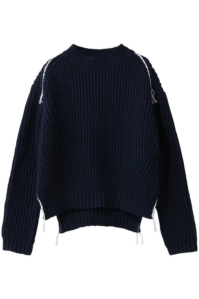 【ブラミンク/BLAMINK】の3Gクルーネックロングスリーブニット インテリア・キッズ・メンズ・レディースファッション・服の通販 founy(ファニー) https://founy.com/ ファッション Fashion レディースファッション Fashion for Women トップス・カットソー Cut & Sew Tops ニット Knit Tops & Sweaters カジュアルプルオーバー・ニットトップス Pullovers & Knit Tops / Casual Pullovers 2026年 2026 おすすめ Recommended / Our Picks インナー Innerwear シンプル Simple, Minimal スリット Slit, Slit Detail ワイド Wide, Wide Fit 夏 Summer 定番 Standard, Basic Item 春 Spring S/S・春夏 SS, Spring/Summer, Warm Season |ID: prp329100004818081 ipo3291000000035003215