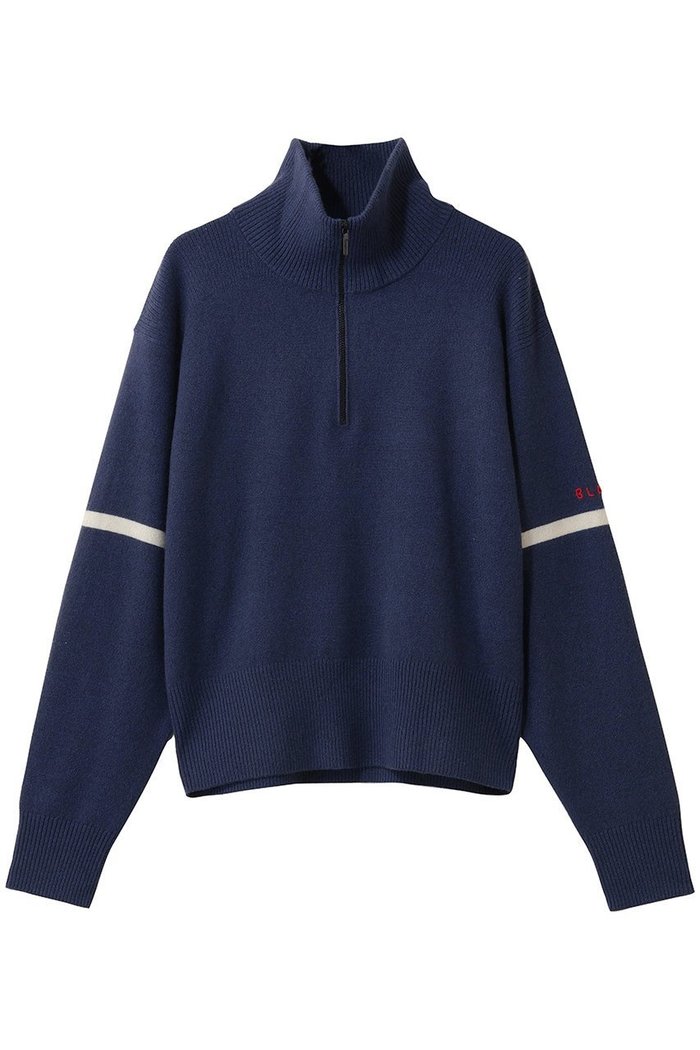 【ブラミンク/BLAMINK】のハーフジップロングスリーブニット インテリア・キッズ・メンズ・レディースファッション・服の通販 founy(ファニー) https://founy.com/ ファッション Fashion レディースファッション Fashion for Women トップス・カットソー Cut & Sew Tops ニット Knit Tops & Sweaters カジュアルプルオーバー・ニットトップス Pullovers & Knit Tops / Casual Pullovers 2026年 2026 おすすめ Recommended / Our Picks コンパクト Compact, Small Size スポーティ Sporty, Casual Athletic スリーブ Sleeve, Long Sleeve / Short Sleeve フォルム Silhouette, Form フレア Flare, Flared マニッシュ Mannish, Boyish ワイド Wide, Wide Fit エレガント 上品 Elegant 夏 Summer 春 Spring S/S・春夏 SS, Spring/Summer, Warm Season |ID: prp329100004818082 ipo3291000000035003221