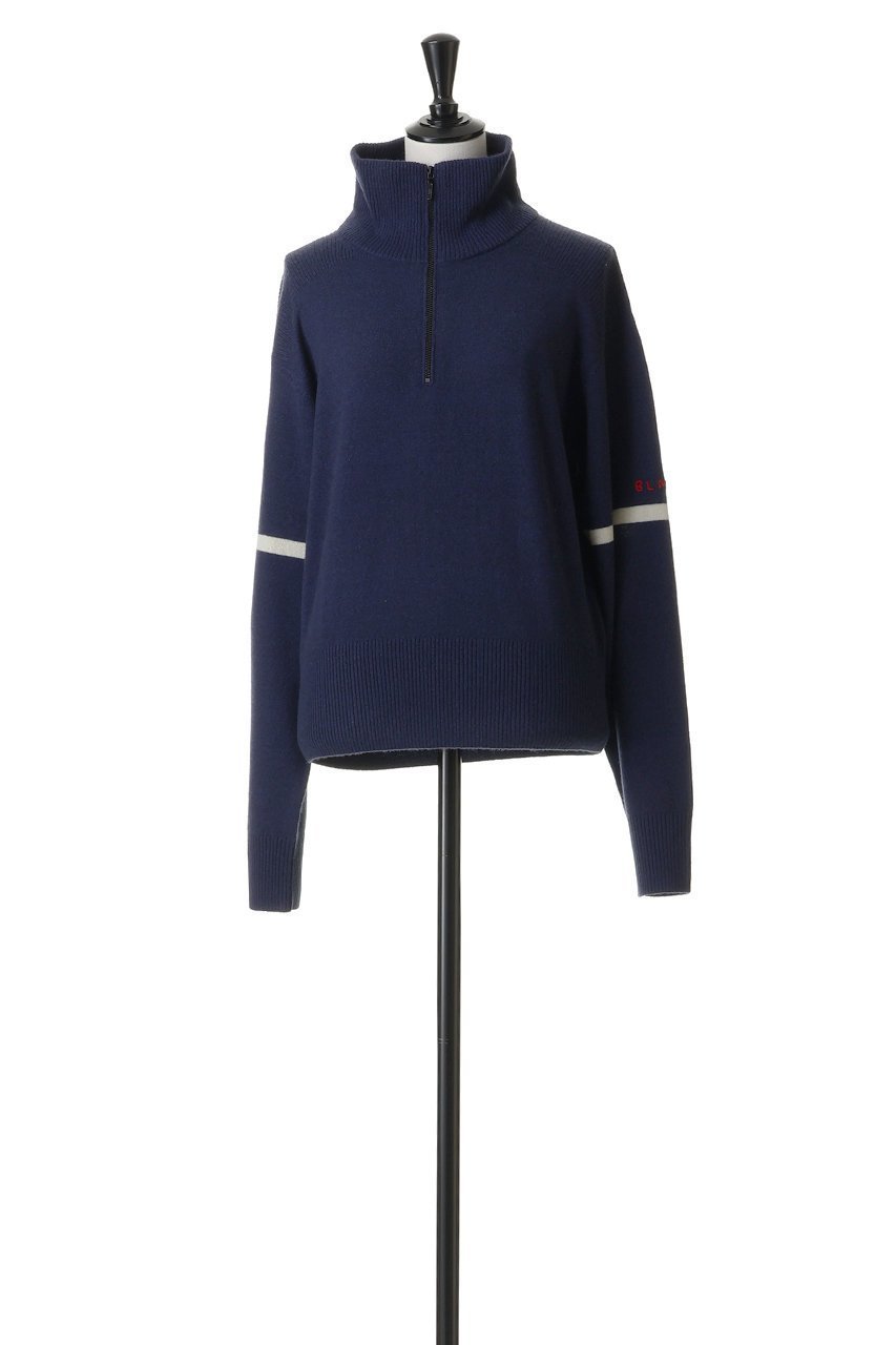 【ブラミンク/BLAMINK】のハーフジップロングスリーブニット 人気、トレンドファッション・服の通販 founy(ファニー) 　ファッション　Fashion　レディースファッション　Fashion for Women　トップス・カットソー　Cut & Sew Tops　ニット　Knit Tops & Sweaters　カジュアルプルオーバー・ニットトップス　Pullovers & Knit Tops / Casual Pullovers　2026年　2026　おすすめ　Recommended / Our Picks　コンパクト　Compact, Small Size　スポーティ　Sporty, Casual Athletic　スリーブ　Sleeve, Long Sleeve / Short Sleeve　フォルム　Silhouette, Form　フレア　Flare, Flared　マニッシュ　Mannish, Boyish　ワイド　Wide, Wide Fit　エレガント 上品　Elegant　夏　Summer　春　Spring　S/S・春夏　SS, Spring/Summer, Warm Season　other-2|ID: prp329100004818082 ipo3291000000035003223