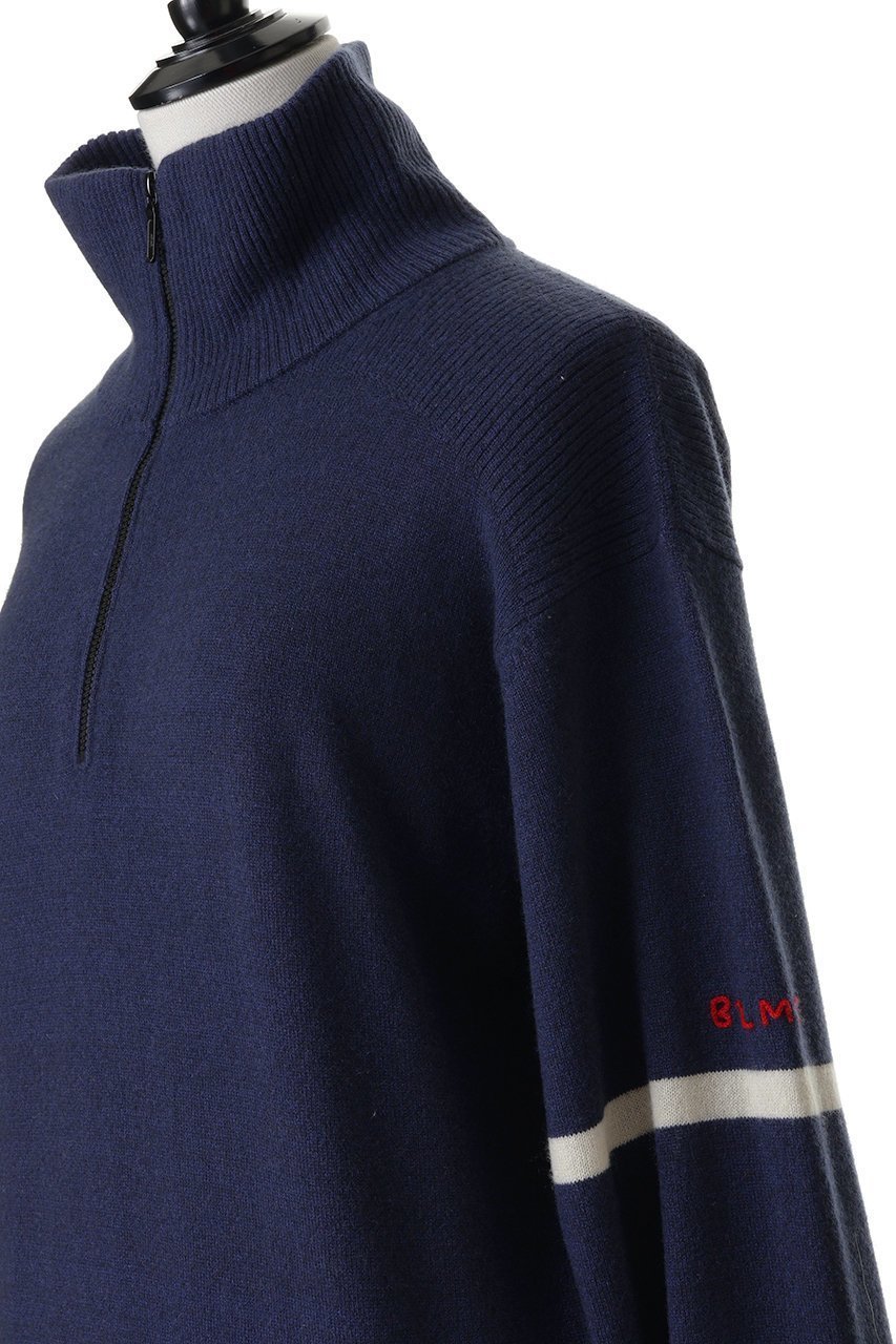 【ブラミンク/BLAMINK】のハーフジップロングスリーブニット 人気、トレンドファッション・服の通販 founy(ファニー) 　ファッション　Fashion　レディースファッション　Fashion for Women　トップス・カットソー　Cut & Sew Tops　ニット　Knit Tops & Sweaters　カジュアルプルオーバー・ニットトップス　Pullovers & Knit Tops / Casual Pullovers　2026年　2026　おすすめ　Recommended / Our Picks　コンパクト　Compact, Small Size　スポーティ　Sporty, Casual Athletic　スリーブ　Sleeve, Long Sleeve / Short Sleeve　フォルム　Silhouette, Form　フレア　Flare, Flared　マニッシュ　Mannish, Boyish　ワイド　Wide, Wide Fit　エレガント 上品　Elegant　夏　Summer　春　Spring　S/S・春夏　SS, Spring/Summer, Warm Season　other-5|ID: prp329100004818082 ipo3291000000035003226