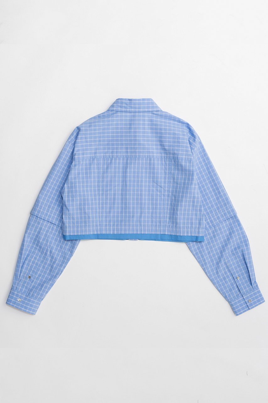 【メゾンスペシャル/MAISON SPECIAL】の2Way Sleeve Short Shirt/2WAYスリーブショートシャツ 人気、トレンドファッション・服の通販 founy(ファニー) 　ファッション　Fashion　レディースファッション　Fashion for Women　トップス・カットソー　Cut & Sew Tops　シャツ・ブラウス・オフィスカジュアル　Elegant Blouses & Button-Ups　ロングTシャツ・Tシャツ　Longline T-Shirts & Tees　2026年　2026　クロップド　Cropped, Short Length　ショート　Short, Short Length　スリーブ　Sleeve, Long Sleeve / Short Sleeve　ロング　Long, Long-Length　夏　Summer　春　Spring　S/S・春夏　SS, Spring/Summer, Warm Season　other-3|ID: prp329100004818086 ipo3291000000035003261