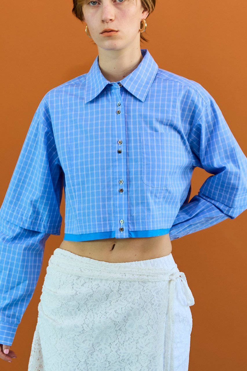 【メゾンスペシャル/MAISON SPECIAL】の2Way Sleeve Short Shirt/2WAYスリーブショートシャツ 人気、トレンドファッション・服の通販 founy(ファニー) 　ファッション　Fashion　レディースファッション　Fashion for Women　トップス・カットソー　Cut & Sew Tops　シャツ・ブラウス・オフィスカジュアル　Elegant Blouses & Button-Ups　ロングTシャツ・Tシャツ　Longline T-Shirts & Tees　2026年　2026　クロップド　Cropped, Short Length　ショート　Short, Short Length　スリーブ　Sleeve, Long Sleeve / Short Sleeve　ロング　Long, Long-Length　夏　Summer　春　Spring　S/S・春夏　SS, Spring/Summer, Warm Season　other-8|ID: prp329100004818086 ipo3291000000035003266