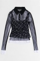 【メゾンスペシャル/MAISON SPECIAL】のThree-Piece Sheer Polo Top/スリーピースシアーポロトップ BLK(ブラック)|ID: prp329100004818087 ipo3291000000035003269