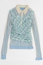 【メゾンスペシャル/MAISON SPECIAL】のThree-Piece Sheer Polo Top/スリーピースシアーポロトップ M.GRN(ミントグリーン)|ID: prp329100004818087 ipo3291000000035003271