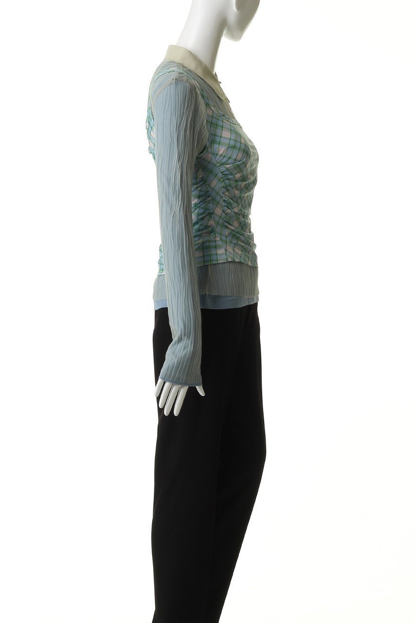 【メゾンスペシャル/MAISON SPECIAL】のThree-Piece Sheer Polo Top/スリーピースシアーポロトップ 人気、トレンドファッション・服の通販 founy(ファニー) 　ファッション　Fashion　レディースファッション　Fashion for Women　トップス・カットソー　Cut & Sew Tops　ニット　Knit Tops & Sweaters　カジュアルプルオーバー・ニットトップス　Pullovers & Knit Tops / Casual Pullovers　インナー　Innerwear　春　Spring　カットソー　Cut and Sewn Top　チェック　Check, Plaid, Tartan　ドレープ　Drape, Draping Fabric　ビスチェ　Bustier, Corset Top　フェミニン　Feminine, Girly　プリーツ　Pleats, Pleated　ポロシャツ　Polo Shirt, Collared Tee　メッシュ　Mesh, Net Fabric　S/S・春夏　SS, Spring/Summer, Warm Season　夏　Summer　2026年　2026　other-3|ID: prp329100004818087 ipo3291000000036078238