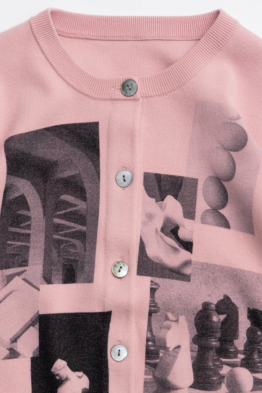 【メゾンスペシャル/MAISON SPECIAL】のPhoto Collage Compact Knit Cardigan/フォトコラージュコンパクトニットカーディガン 人気、トレンドファッション・服の通販 founy(ファニー) 　ファッション　Fashion　レディースファッション　Fashion for Women　トップス・カットソー　Cut & Sew Tops　ニット　Knit Tops & Sweaters　カーディガン・羽織り　Layered Style Cardigans　春　Spring　カーディガン　Cardigan, Knitwear　ストレッチ　Stretch, Stretchy Fabric　プリント　Print, Printed Pattern　ミラノリブ　Milano Rib, Milano Stitch　S/S・春夏　SS, Spring/Summer, Warm Season　夏　Summer　2026年　2026　other-3|ID: prp329100004818088 ipo3291000000035003284
