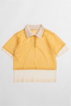 【メゾンスペシャル/MAISON SPECIAL】のLayered Sheer Knit Polo/レイヤードシアーニットポロ ORG(オレンジ)|ID: prp329100004818089 ipo3291000000035003293