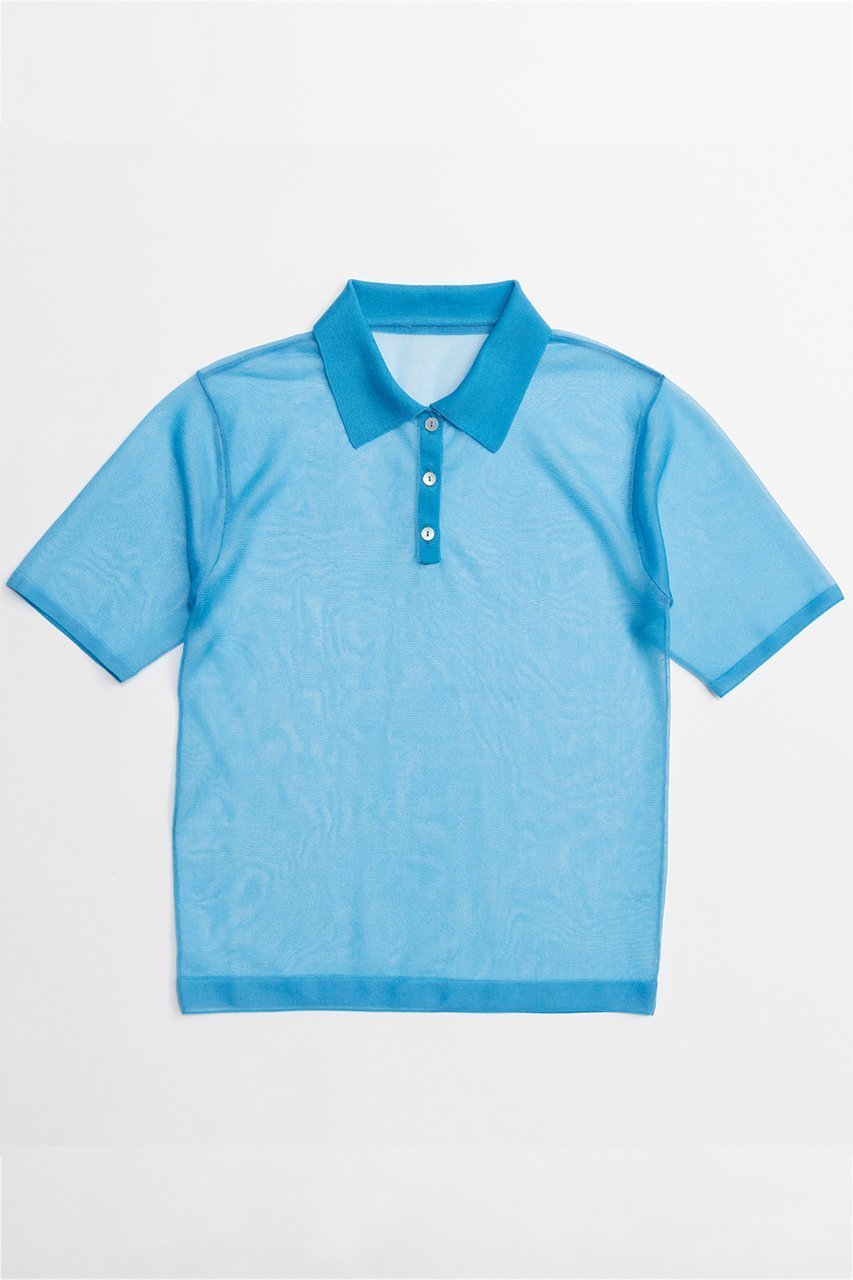 【メゾンスペシャル/MAISON SPECIAL】のLayered Sheer Knit Polo/レイヤードシアーニットポロ 人気、トレンドファッション・服の通販 founy(ファニー) 　ファッション　Fashion　レディースファッション　Fashion for Women　トップス・カットソー　Cut & Sew Tops　ニット　Knit Tops & Sweaters　カジュアルプルオーバー・ニットトップス　Pullovers & Knit Tops / Casual Pullovers　春　Spring　グラデーション　Gradient, Ombre　ジャカード／ジャガード　Jacquard, Woven Pattern　ポロシャツ　Polo Shirt, Collared Tee　S/S・春夏　SS, Spring/Summer, Warm Season　夏　Summer　2026年　2026　other-8|ID: prp329100004818089 ipo3291000000035628999