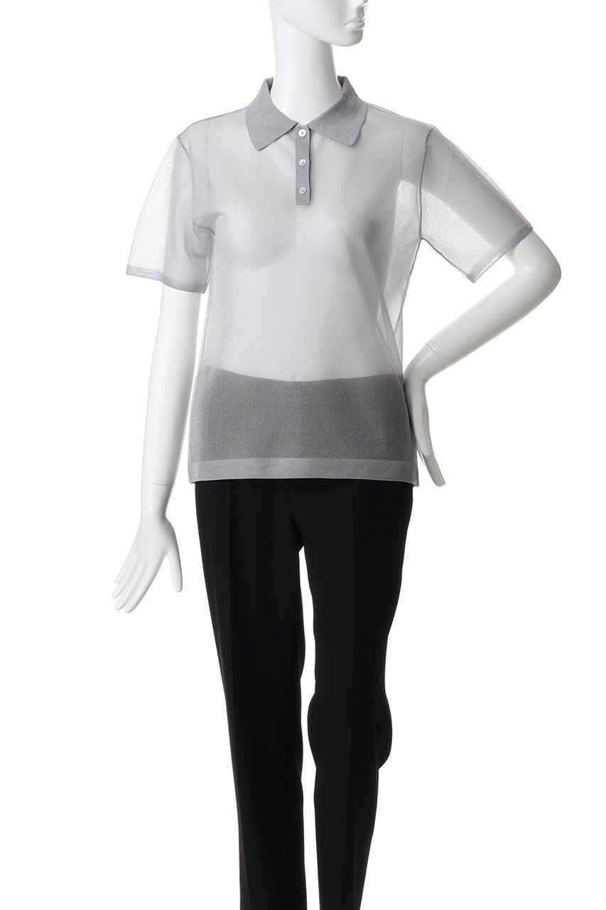 【メゾンスペシャル/MAISON SPECIAL】のLayered Sheer Knit Polo/レイヤードシアーニットポロ 人気、トレンドファッション・服の通販 founy(ファニー) 　ファッション　Fashion　レディースファッション　Fashion for Women　トップス・カットソー　Cut & Sew Tops　ニット　Knit Tops & Sweaters　カジュアルプルオーバー・ニットトップス　Pullovers & Knit Tops / Casual Pullovers　グラデーション　Gradient, Ombre　ジャカード／ジャガード　Jacquard, Woven Pattern　ポロシャツ　Polo Shirt, Collared Tee　夏　Summer　春　Spring　S/S・春夏　SS, Spring/Summer, Warm Season　other-8|ID: prp329100004818089 ipo3291000000036021401