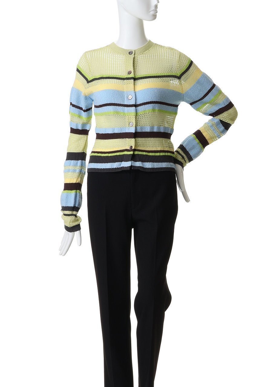 【メゾンスペシャル/MAISON SPECIAL】のMesh Border Cardigan/メッシュボーダーカーディガン 人気、トレンドファッション・服の通販 founy(ファニー) 　ファッション　Fashion　レディースファッション　Fashion for Women　トップス・カットソー　Cut & Sew Tops　ニット　Knit Tops & Sweaters　カーディガン・羽織り　Layered Style Cardigans　カーディガン　Cardigan, Knitwear　ドッキング　Docking, Mixed Material　ボーダー　Border, Stripe　メッシュ　Mesh, Net Fabric　ランダム　Random, Irregular　other-5|ID: prp329100004818090 ipo3291000000036166401