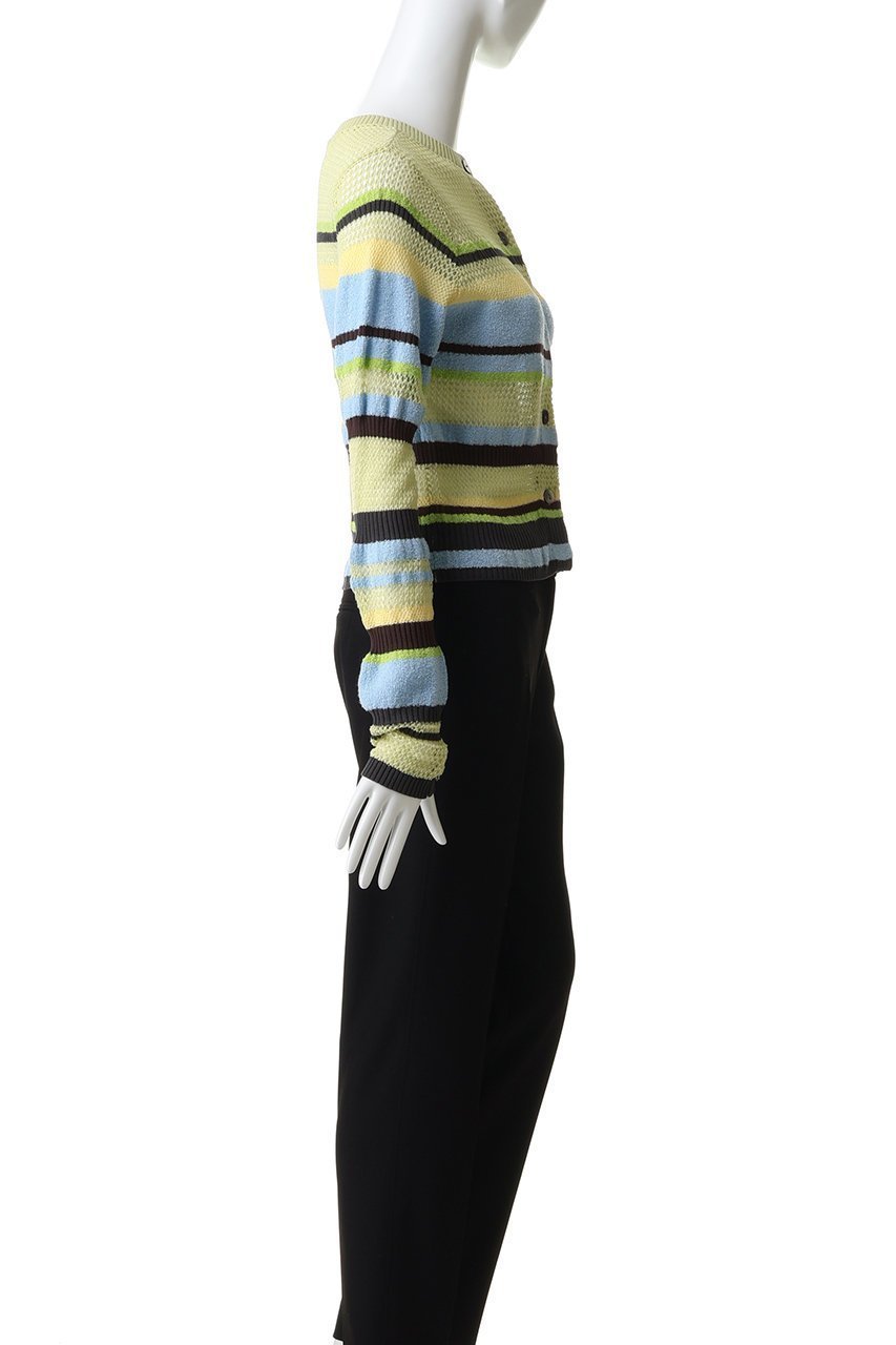 【メゾンスペシャル/MAISON SPECIAL】のMesh Border Cardigan/メッシュボーダーカーディガン 人気、トレンドファッション・服の通販 founy(ファニー) 　ファッション　Fashion　レディースファッション　Fashion for Women　トップス・カットソー　Cut & Sew Tops　ニット　Knit Tops & Sweaters　カーディガン・羽織り　Layered Style Cardigans　カーディガン　Cardigan, Knitwear　ドッキング　Docking, Mixed Material　ボーダー　Border, Stripe　メッシュ　Mesh, Net Fabric　ランダム　Random, Irregular　other-6|ID: prp329100004818090 ipo3291000000036166404