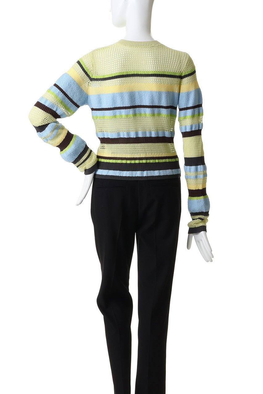 【メゾンスペシャル/MAISON SPECIAL】のMesh Border Cardigan/メッシュボーダーカーディガン 人気、トレンドファッション・服の通販 founy(ファニー) 　ファッション　Fashion　レディースファッション　Fashion for Women　トップス・カットソー　Cut & Sew Tops　ニット　Knit Tops & Sweaters　カーディガン・羽織り　Layered Style Cardigans　カーディガン　Cardigan, Knitwear　ドッキング　Docking, Mixed Material　ボーダー　Border, Stripe　メッシュ　Mesh, Net Fabric　ランダム　Random, Irregular　other-7|ID: prp329100004818090 ipo3291000000036166405