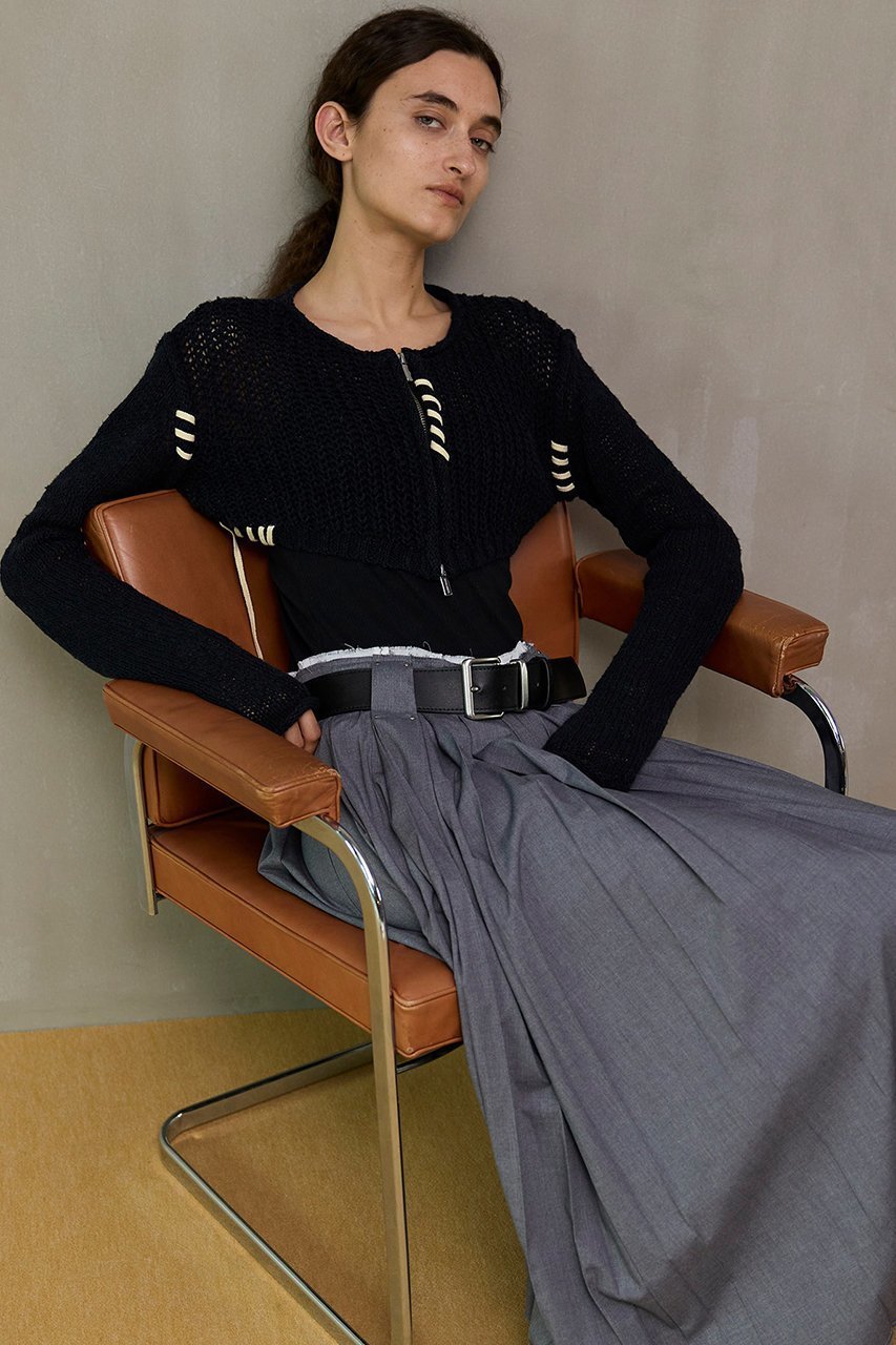 【メゾンスペシャル/MAISON SPECIAL】のZip Short Cardigan with Babouche Collar/バブーシュカ付ジップショートカーディガン 人気、トレンドファッション・服の通販 founy(ファニー) 　ファッション　Fashion　レディースファッション　Fashion for Women　トップス・カットソー　Cut & Sew Tops　ニット　Knit Tops & Sweaters　カーディガン・羽織り　Layered Style Cardigans　春　Spring　カーディガン　Cardigan, Knitwear　ショート　Short, Short Length　ハンド　Hand, Handmade　フロント　Front, Front Design　ボレロ　Bolero, Short Cardigan　S/S・春夏　SS, Spring/Summer, Warm Season　おすすめ　Recommended / Our Picks　夏　Summer　2026年　2026　other-2|ID: prp329100004818091 ipo3291000000035003310