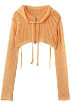 【メゾンスペシャル/MAISON SPECIAL】のZip Short Cardigan with Babouche Collar/バブーシュカ付ジップショートカーディガン ORG(オレンジ)|ID: prp329100004818091 ipo3291000000036768178