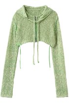 【メゾンスペシャル/MAISON SPECIAL】のZip Short Cardigan with Babouche Collar/バブーシュカ付ジップショートカーディガン GRN(グリーン)|ID: prp329100004818091 ipo3291000000036768182